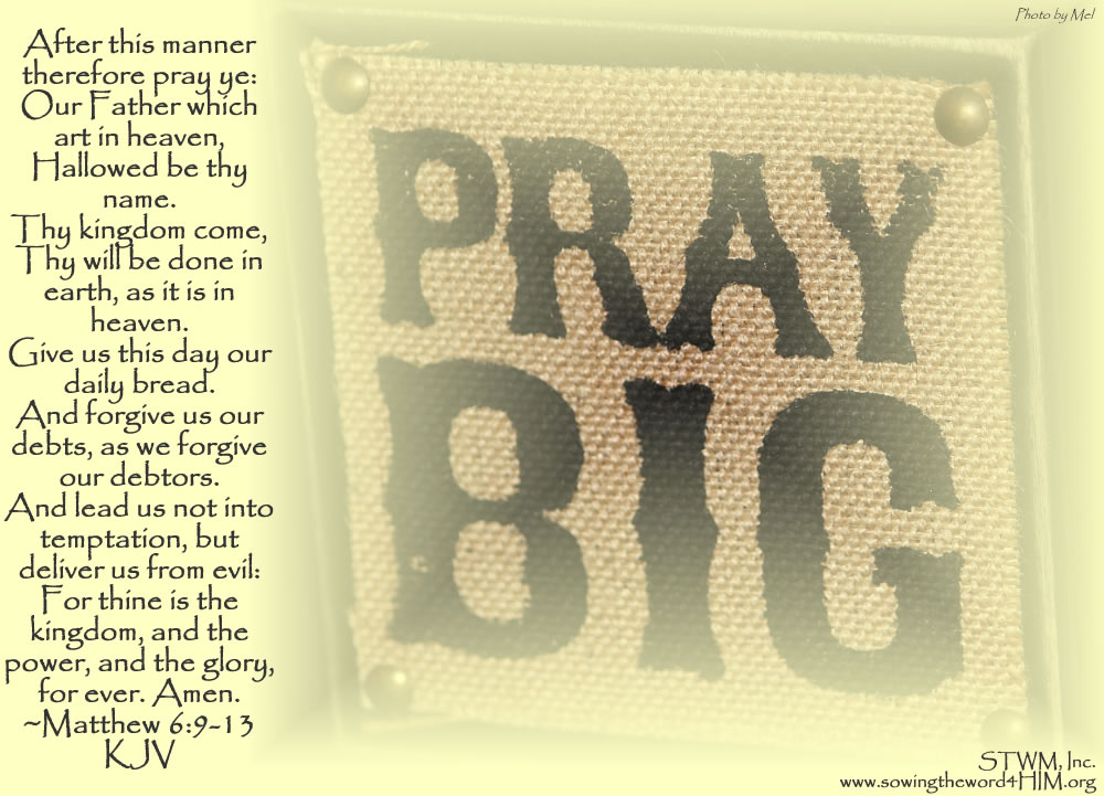 After this manner therefore pray ye our father which art
